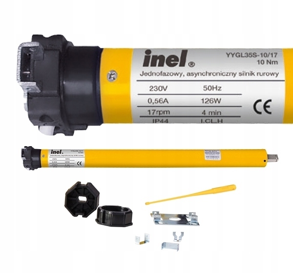 Moteur à câble court Inel YYGL35SH 6/17 pour volets roulants extérieurs, volets roulants Moteur à câble court Inel YYGL35SH 6/17 pour volets roulants extérieurs, volets roulants