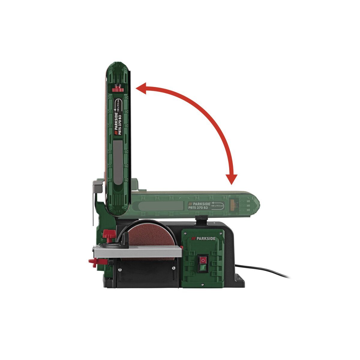 PARKSIDE® Band- und Tellerschleifer PBTS 370 B3