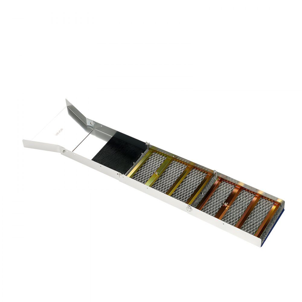 Highbanker Gold Panning Set 50" 3 in 1 Foldable Aluminum Alloy Gold Panning Trough 26 Pieces Portable Sharpening Set with Gold Pans Classifying Screen Magnet Backpack Accessories