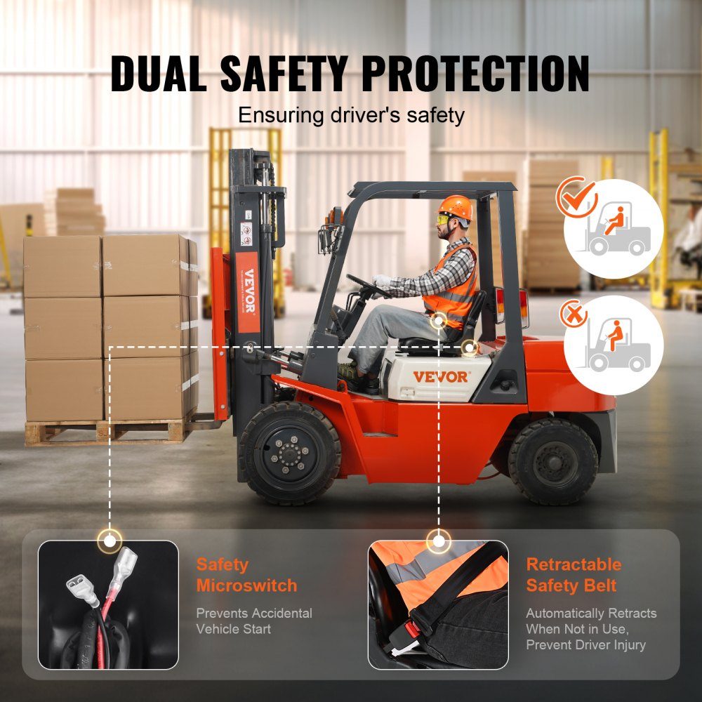 Tractor Seat 530 x 520 x 455mm 160-340mm Tractor Seat Universal Tractor Seat Tractor Seat Tractor Seat Forklift PVC 12.9kg for most mechanical seats such as forklifts