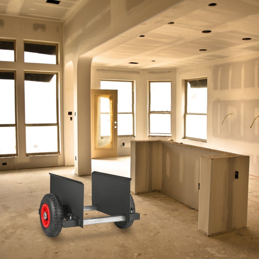 Panel Cart, 500 Pound Capacity Panel Cart, Heavy Duty Drywall Cart with 8" Pneumatic Wheels, Panel Cart with Adjustable Clamp for Drywall Panels, Material Handling