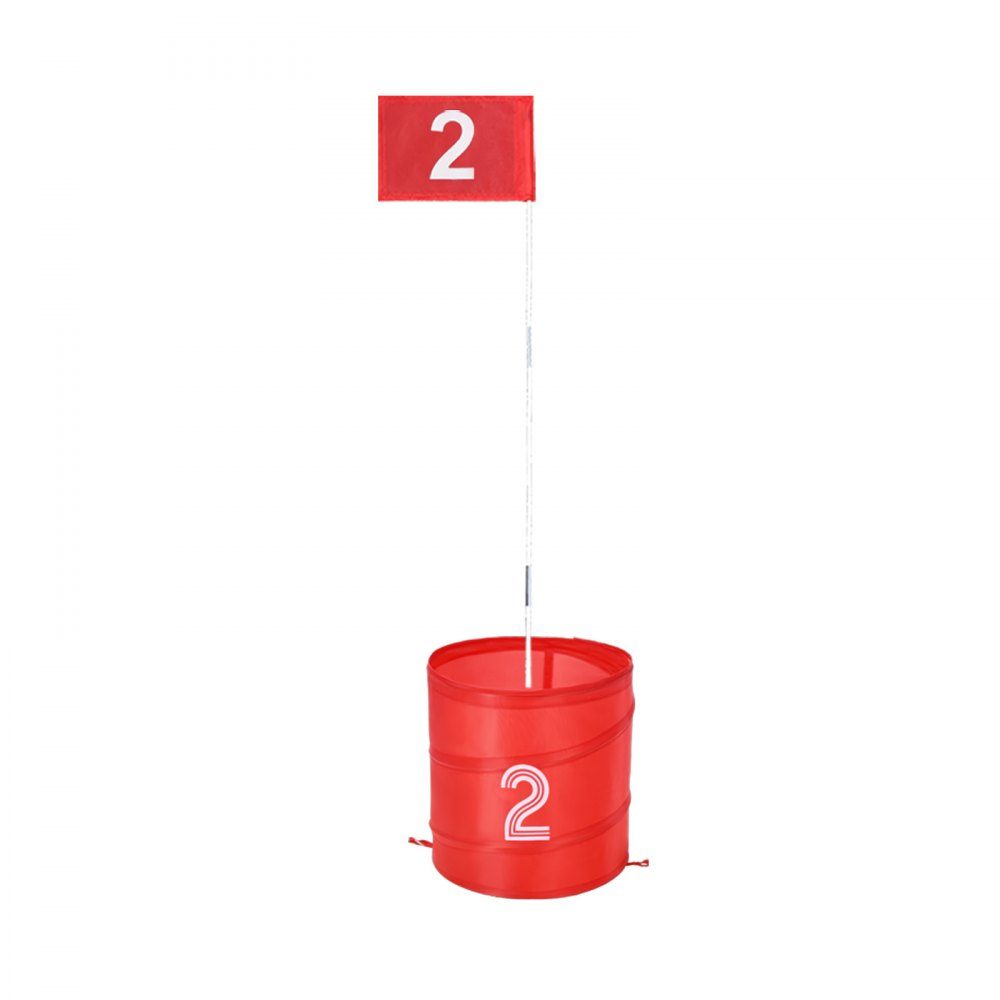 Golfspiel-Set, 3-Loch-Golfplatz, Golf-Übungsspiele im Eimer, Outdoor-Golf-Chipping-Spiel, tragbares Outdoor-Golfspiel für Rasen, Hof, Camping, Park, Strand
