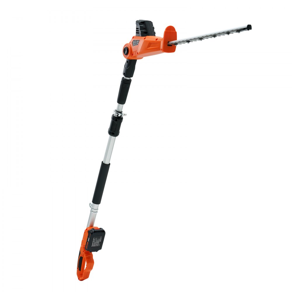Teleskop-Heckenschere 20V Heckenschere Kupfermotor 17.500 U/min Elektro-Heckenschere 46cm Messerlänge 188-239cm ausziehbar 16mm Schnittdurchmesser 30-150° drehbar inkl. Schnellladeakku Teleskop-Heckenschere 20V Heckenschere Kupfermotor 17.500 U/min Elektro-Heckenschere 46cm Messerlänge 188-239cm ausziehbar 16mm Schnittdurchmesser 30-150° drehbar inkl. Schnellladeakku
