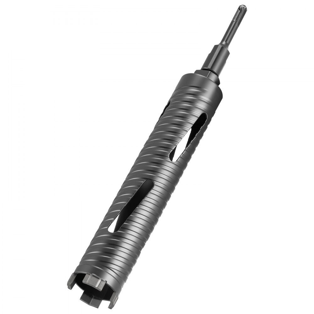 Carottier φ 51 mm Profondeur de perçage 241 mm, filetage intérieur M16, carottier diamanté à sec Foret de carottage avec 3 adaptateurs Foret pilote Clé Allen pour maçonnerie en béton armé