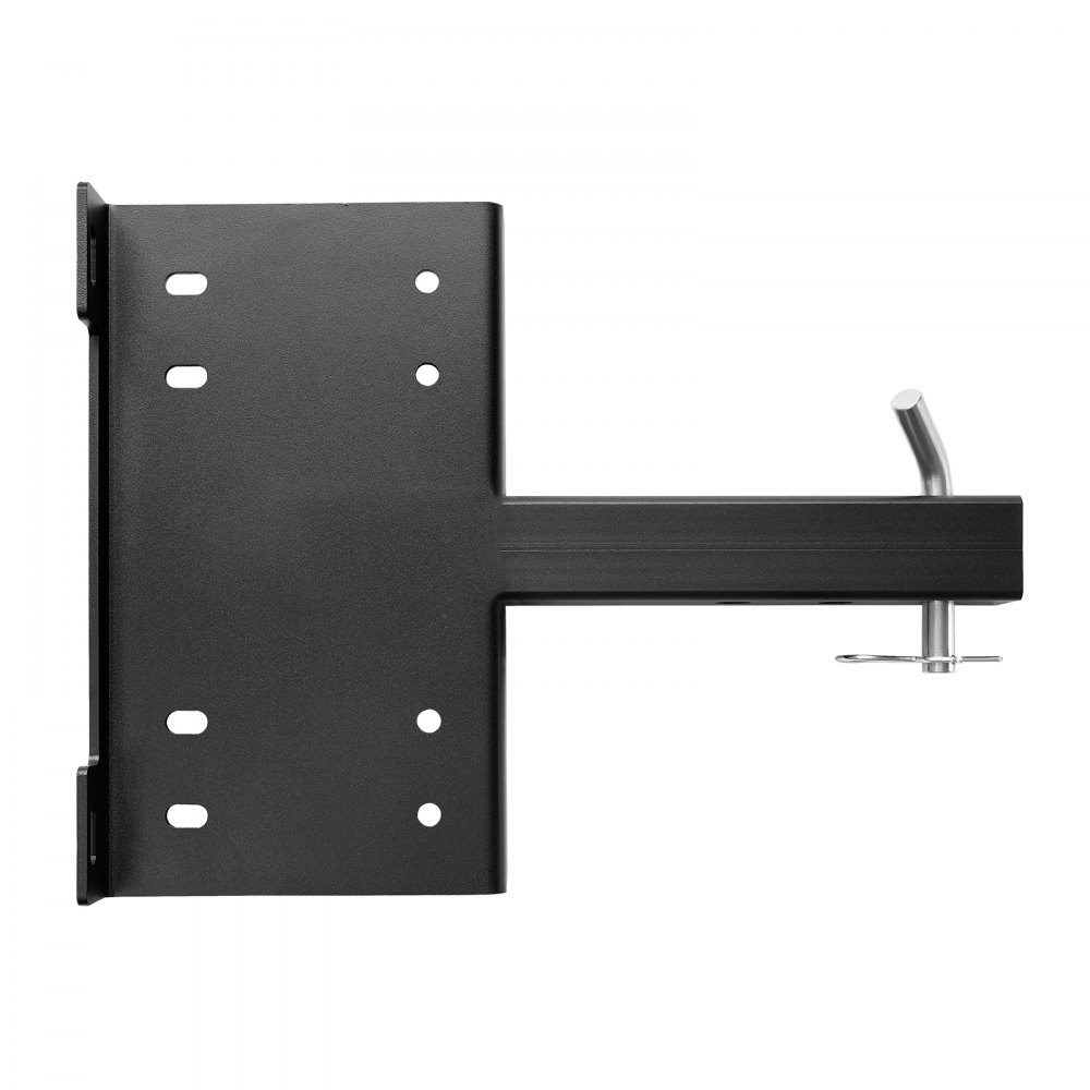 Universelle Anhängerkupplungshalterung, 6803 kg, Windenmontageplattenempfänger 50,8 mm mit 2-Loch-Befestigung, pulverbeschichteter Stahl für Mountainbike, UTV, LKW, Schwarz