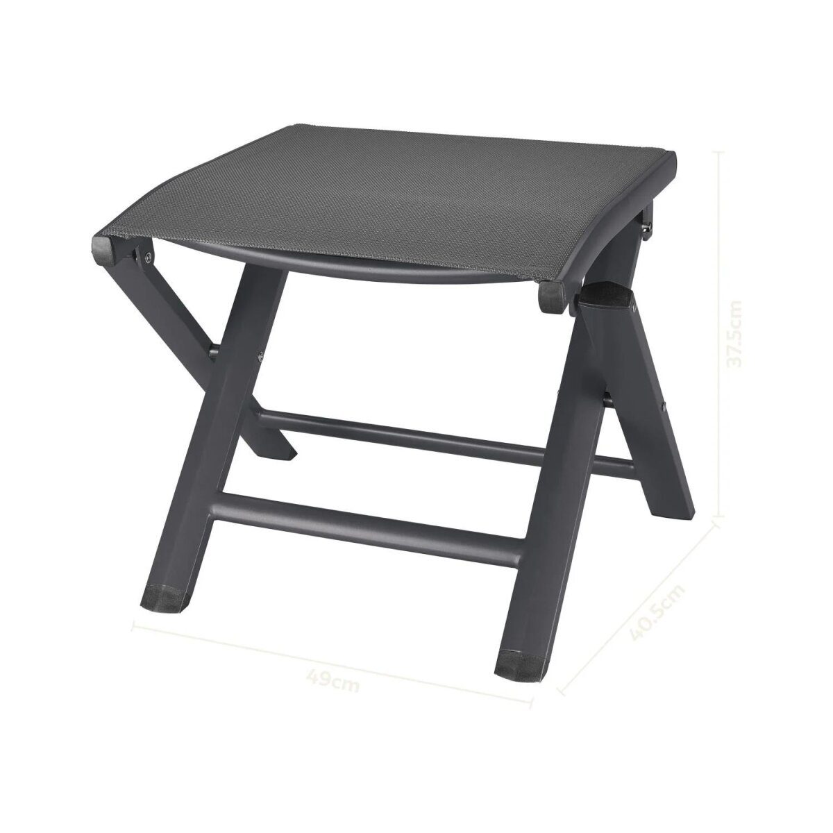 LIVARNO® Aluminium-Klapphocker »Houston« anthrazit