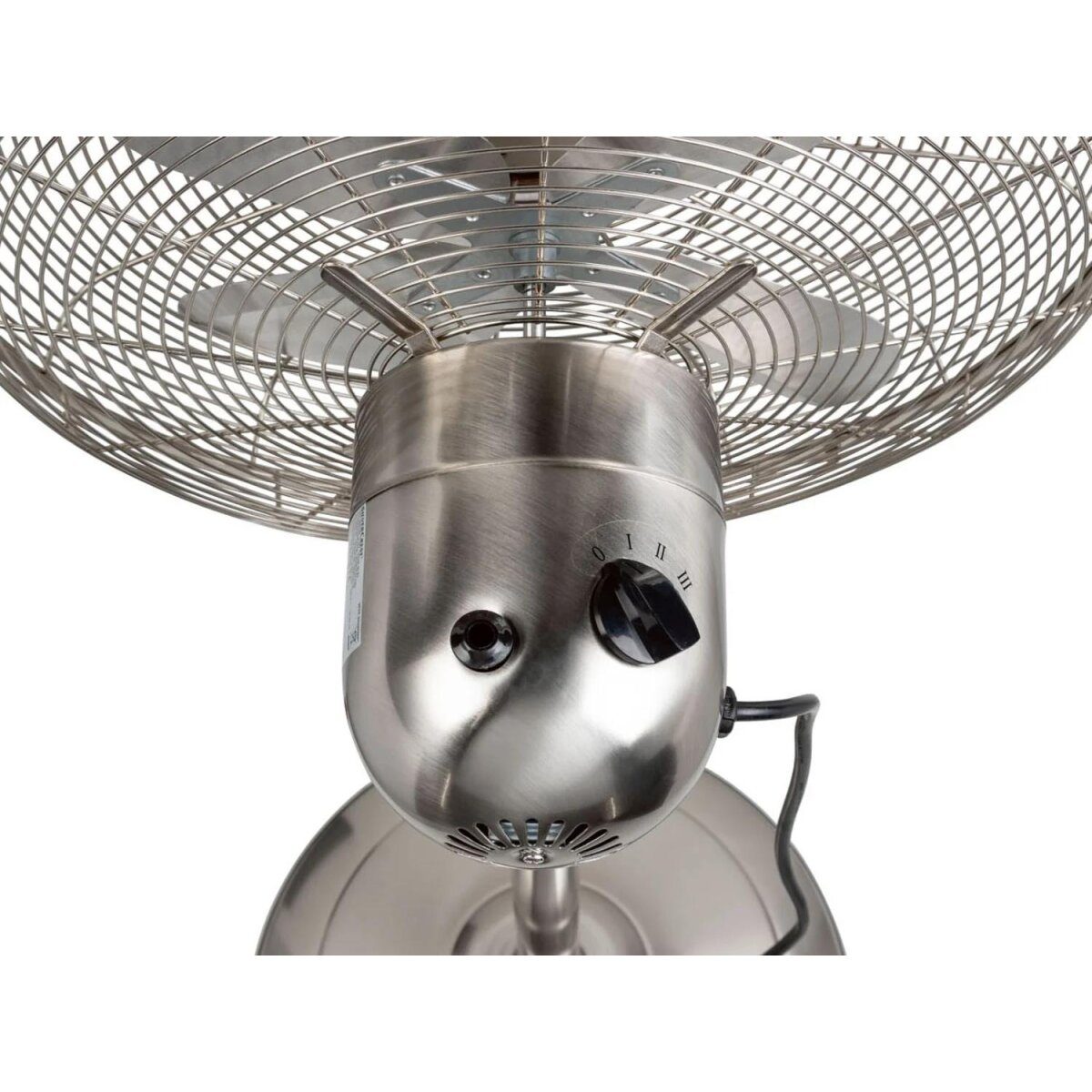 SILVERCREST® pedestal fan "SSVM 40 B2", made of metal, with wide base (brushed nickel)