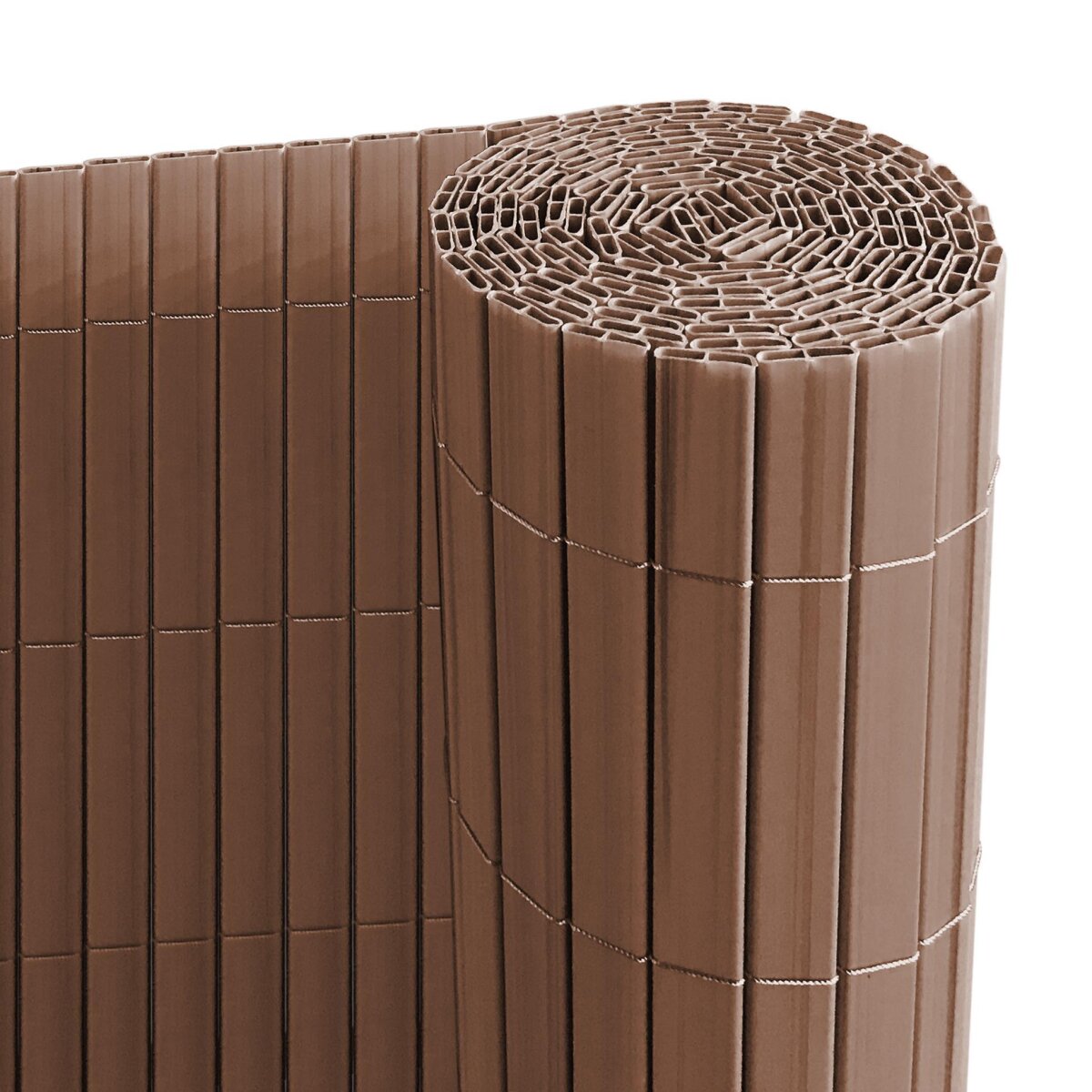 Ribelli privacyhek PVC 1,2 x 3 m, bruin Ribelli privacyhek PVC 1,2 x 3 m, bruin