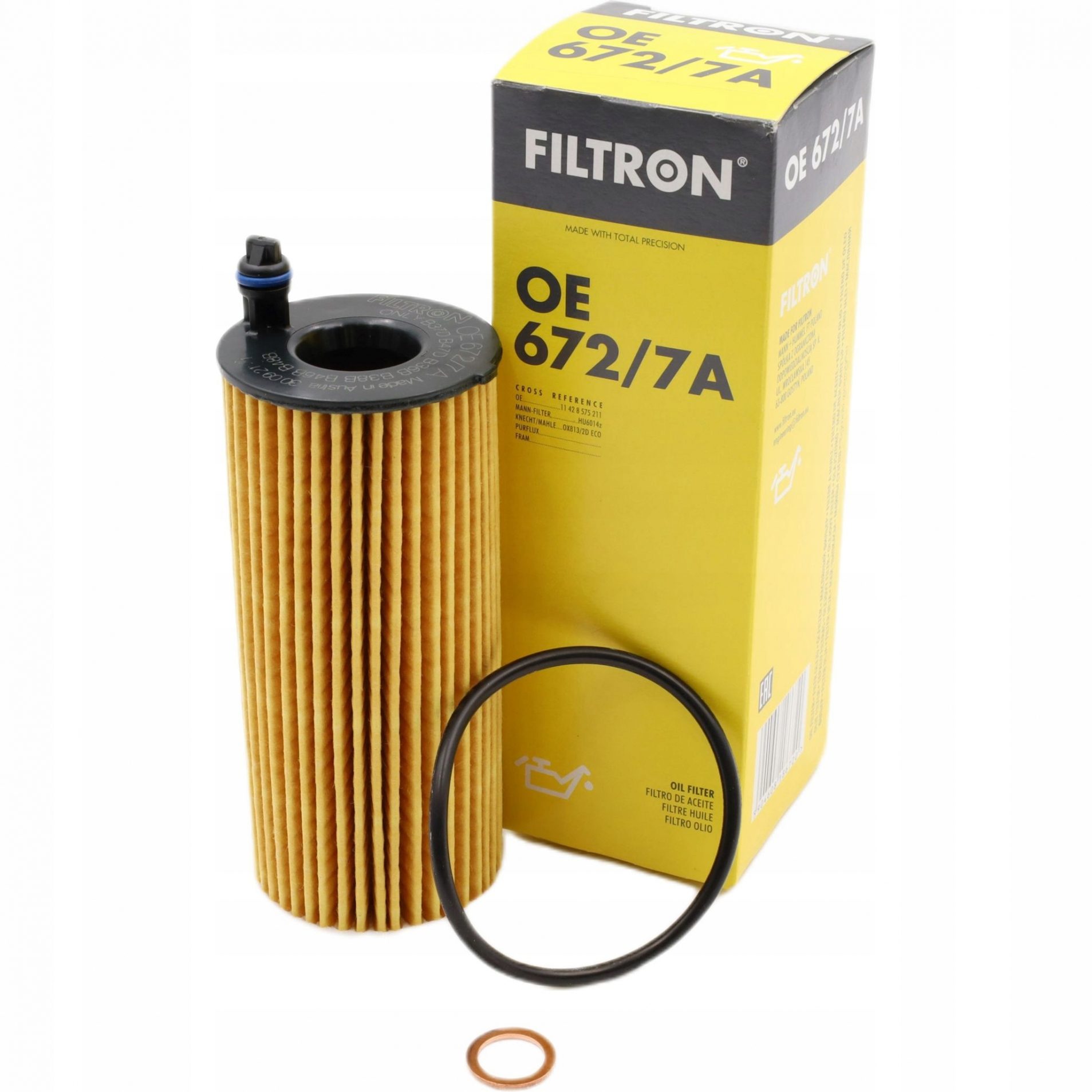 Filtr oleju FILTRON Oe 672/7a – wymienialny Wkład – numer części producenta