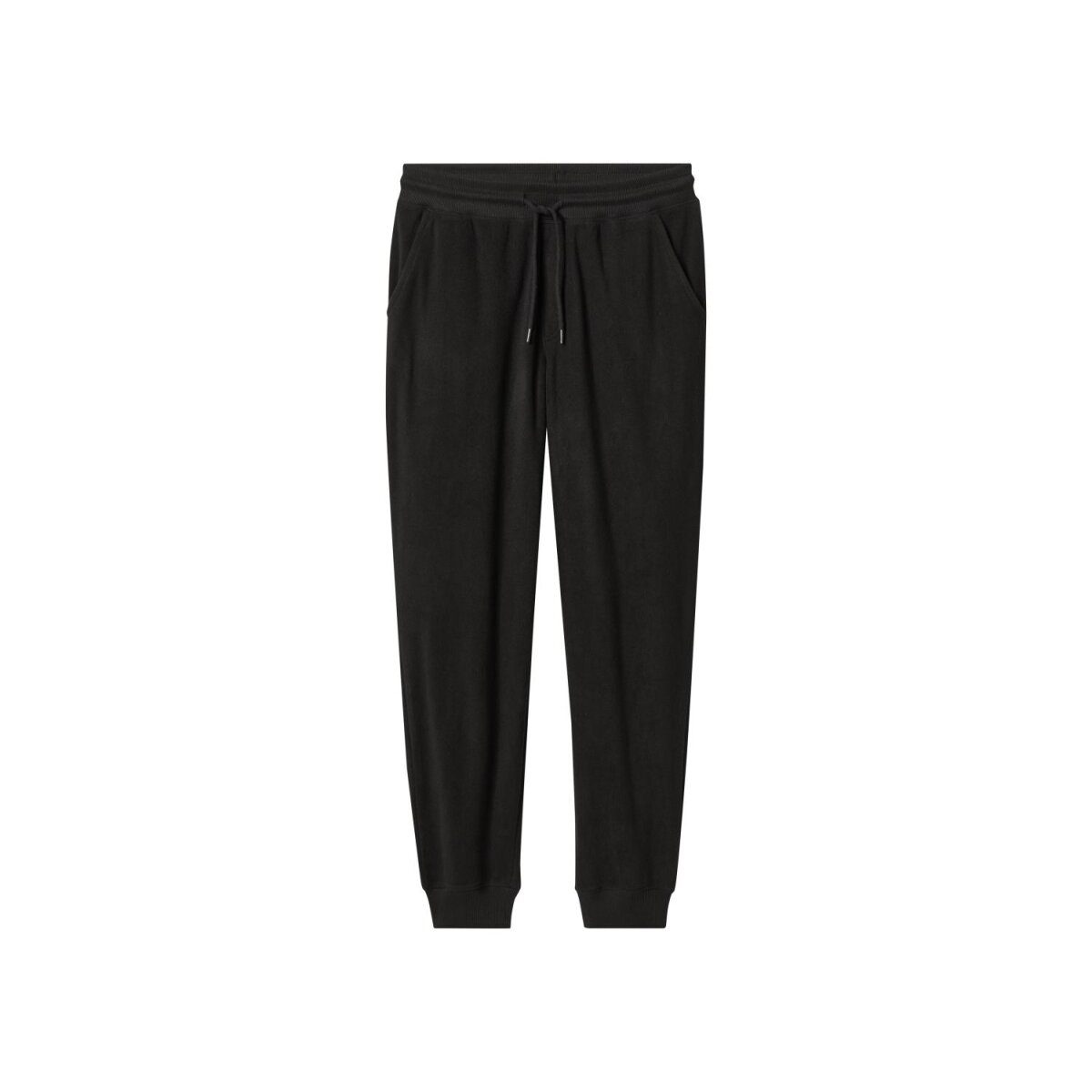 esmara® MEN men's fleece trousers (black, L (52/54))