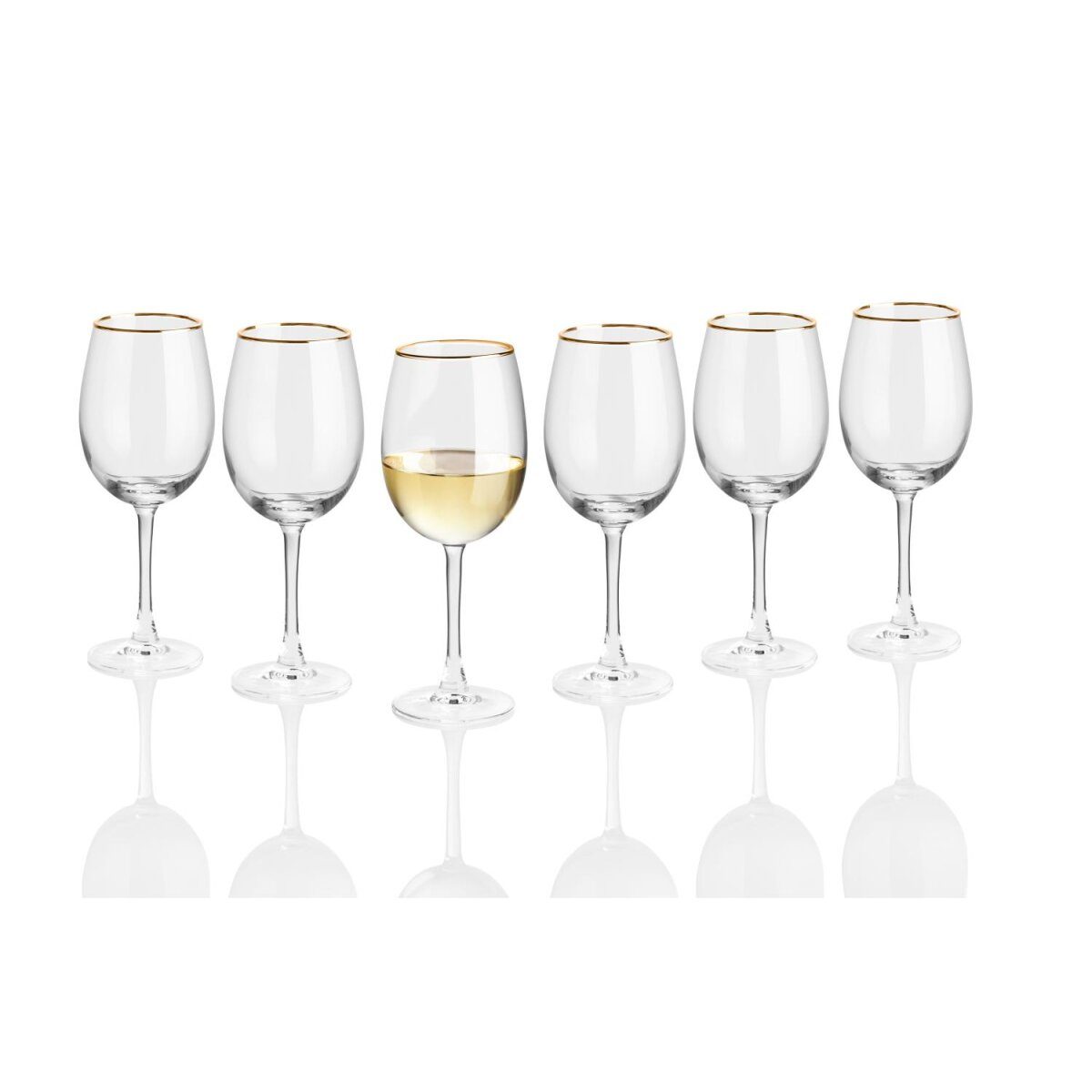 LIVARNO home water/champagne/white wine/red wine glasses, set of 6
