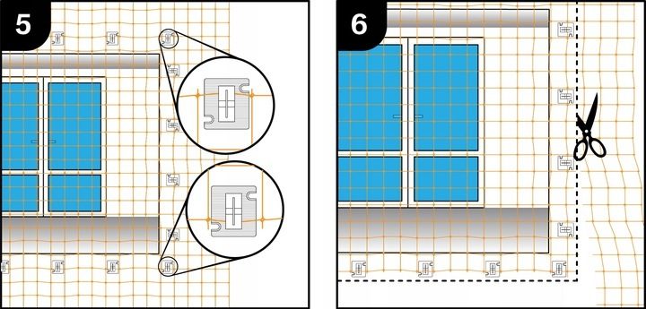 BALCONY NET FOR CATS 5x3m NO DRILLING Cat net
