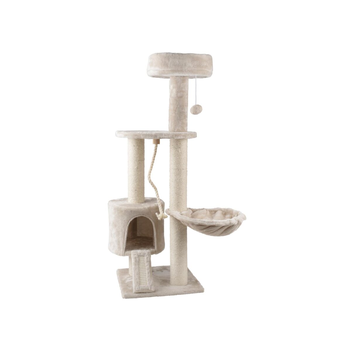 zoofari® scratching post, with a cozy cave