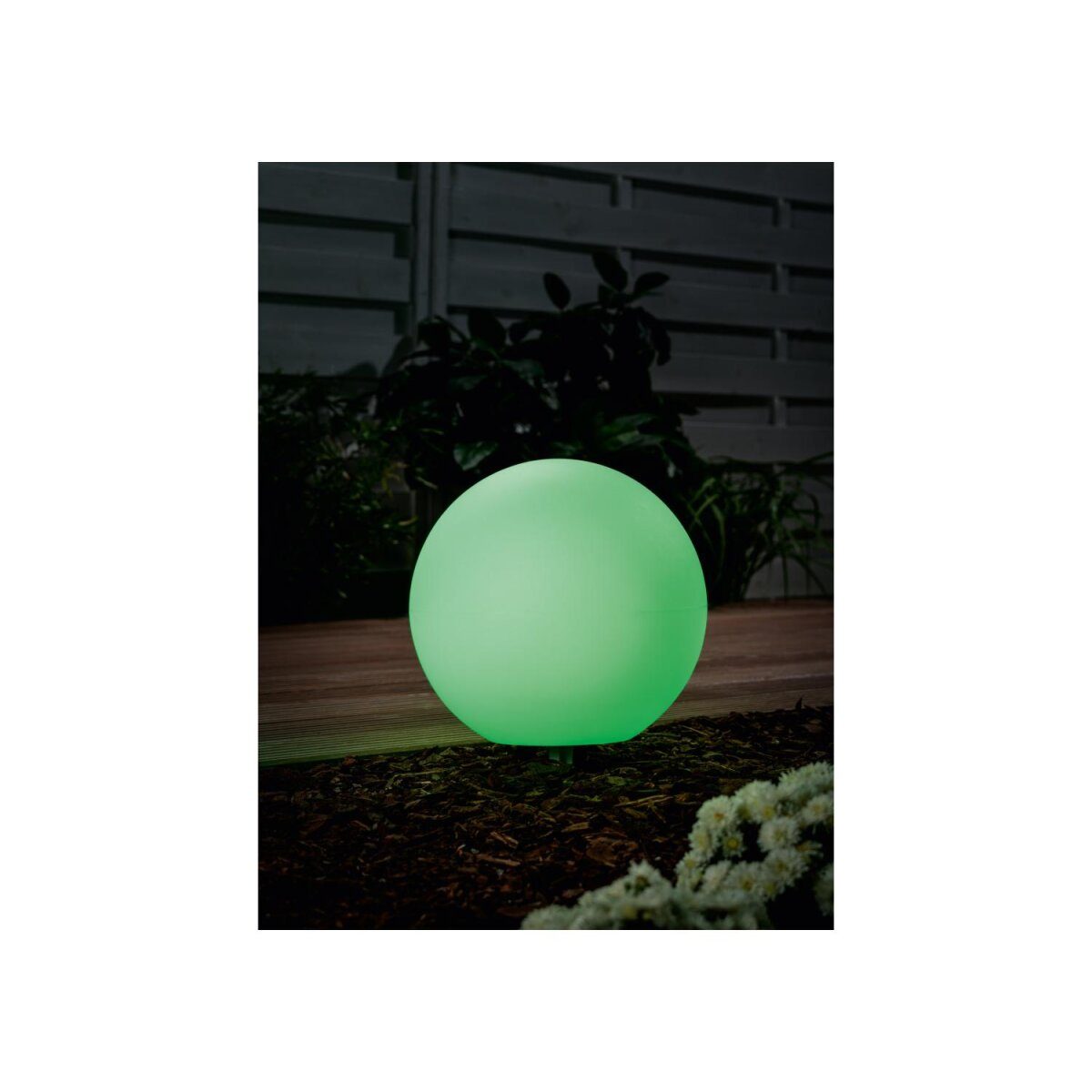 LIVARNO home Solar-Außendeko mit 9 Leuchtmodi Solar-Deko außen mit 9 Leuchtmodi (Außendeko Solar Ball)