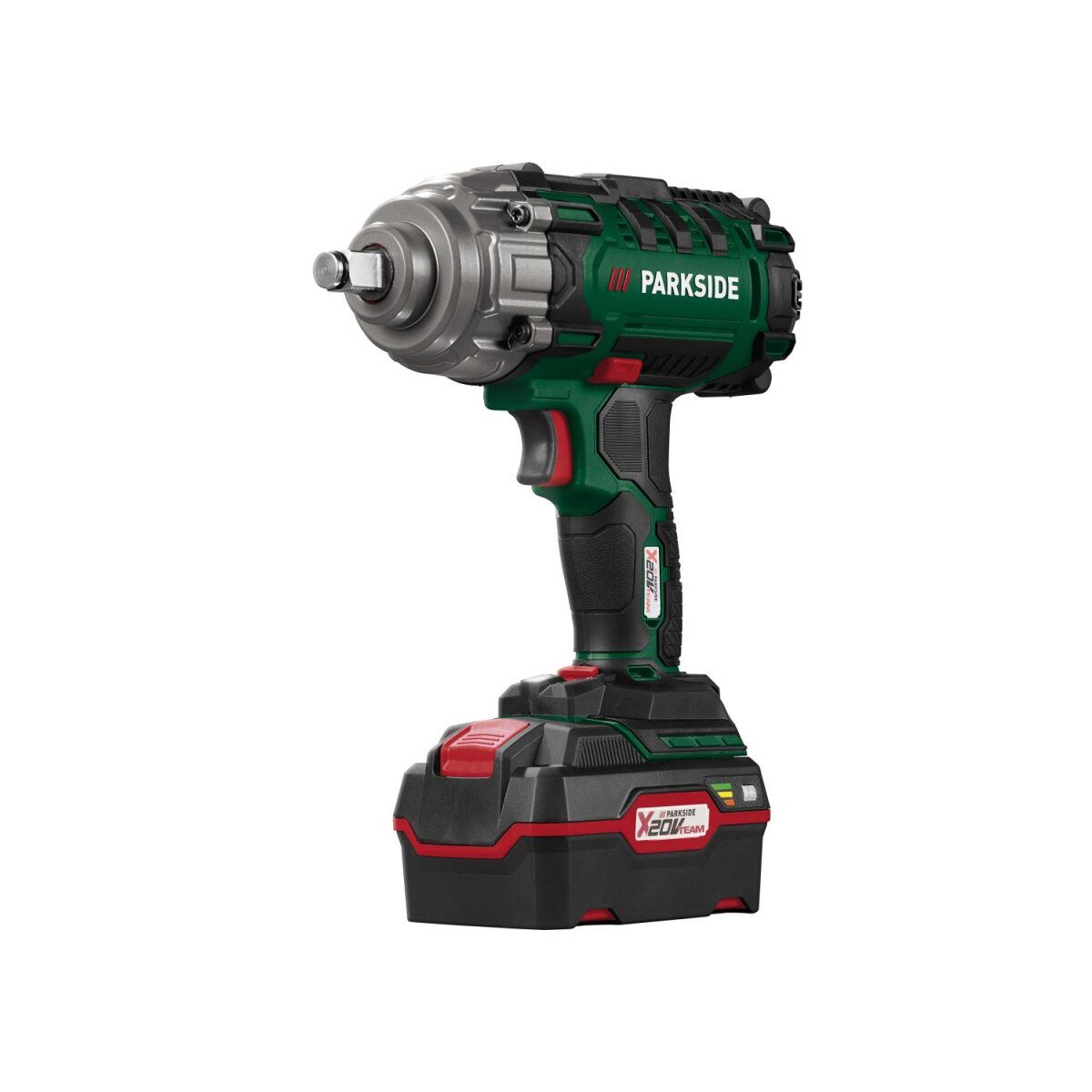 PARKSIDE® 20 V cordless impact wrench starter set “PASSK 20-Li C4”, with battery and charger
