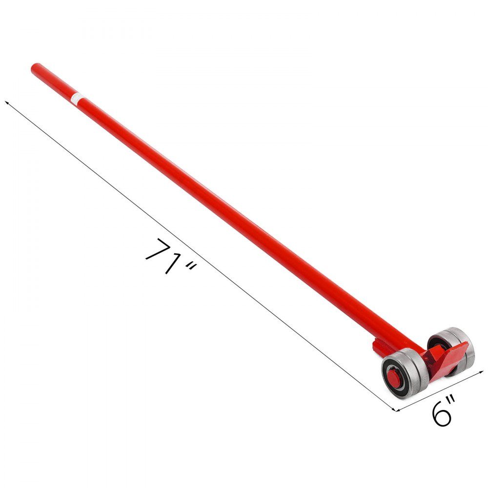 Robuste Brechstange mit 3T/2993,71kg ​​Tragkraft, Rädern und 1,8m Griff