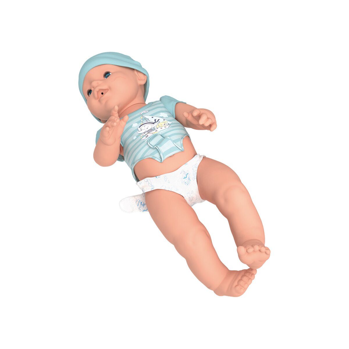 Verspielte Babypuppe „Toni“, mit Trink- und Benetzungsfunktion