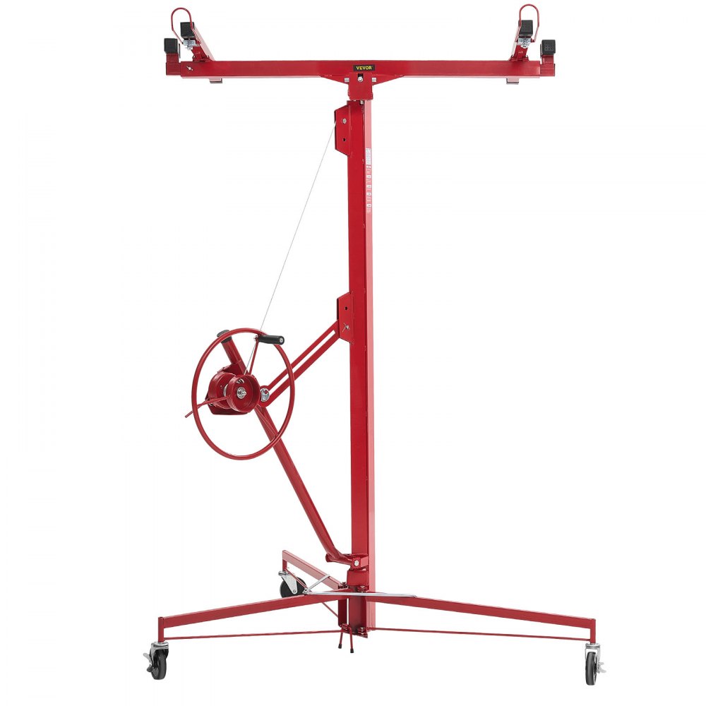 Plattenheber bis max. 68 kg, 4877 mm Höhe, Gipskartonheber mit verstellbarem Teleskoparm, Gipskarton, Trockenbauheber, Plattenheber, Hebezeug, Werkzeug, für Decken- und Wandmontage (rot) Plattenheber bis max. 68 kg, 4877 mm Höhe, Gipskartonheber mit verstellbarem Teleskoparm, Gipskarton, Trockenbauheber, Plattenheber, Hebezeug, Werkzeug, für Decken- und Wandmontage (rot)