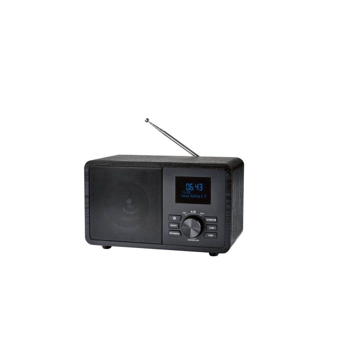 TRONIC® DAB+ Bluetooth® radio, in wood look