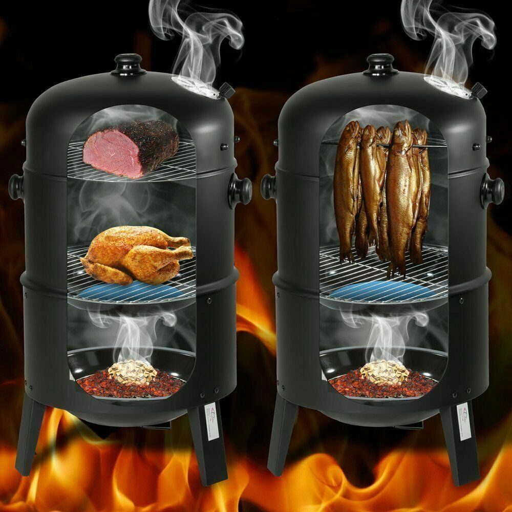 *Bestseller* XXXL Grill Smoker Smoker 3 in 1