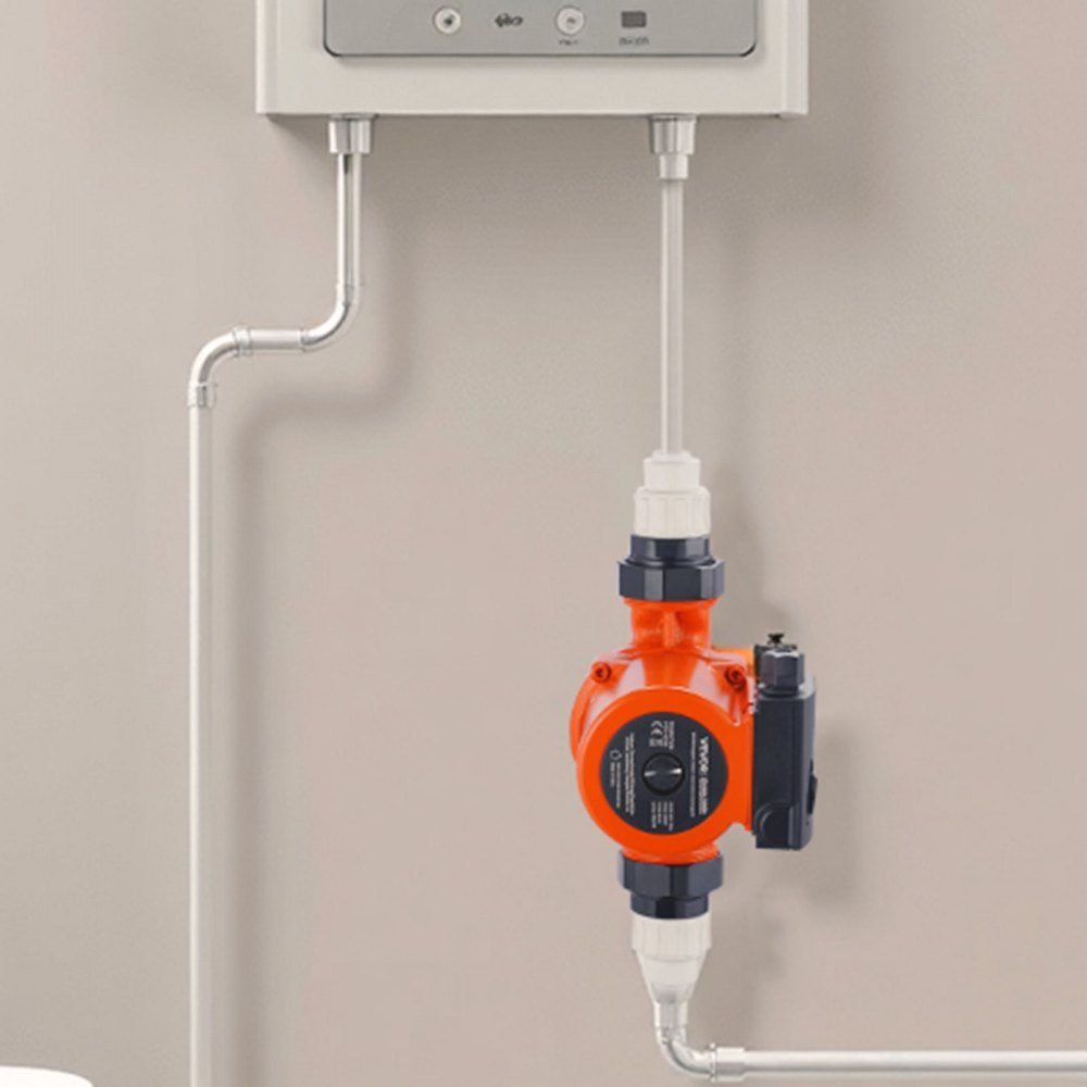LPS32-8S/180 Cast Iron Circulation Pump 3/8HP 110L/min Hot Water Circulation Threaded Connection 3 Level Speed ​​Adjustment Quiet Operation for Home Heating Systems Inlet and Outlet Ports Both 2"
