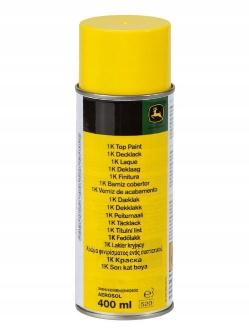 Bombe de peinture jaune d'origine John Deere / 0,4 l MCF101