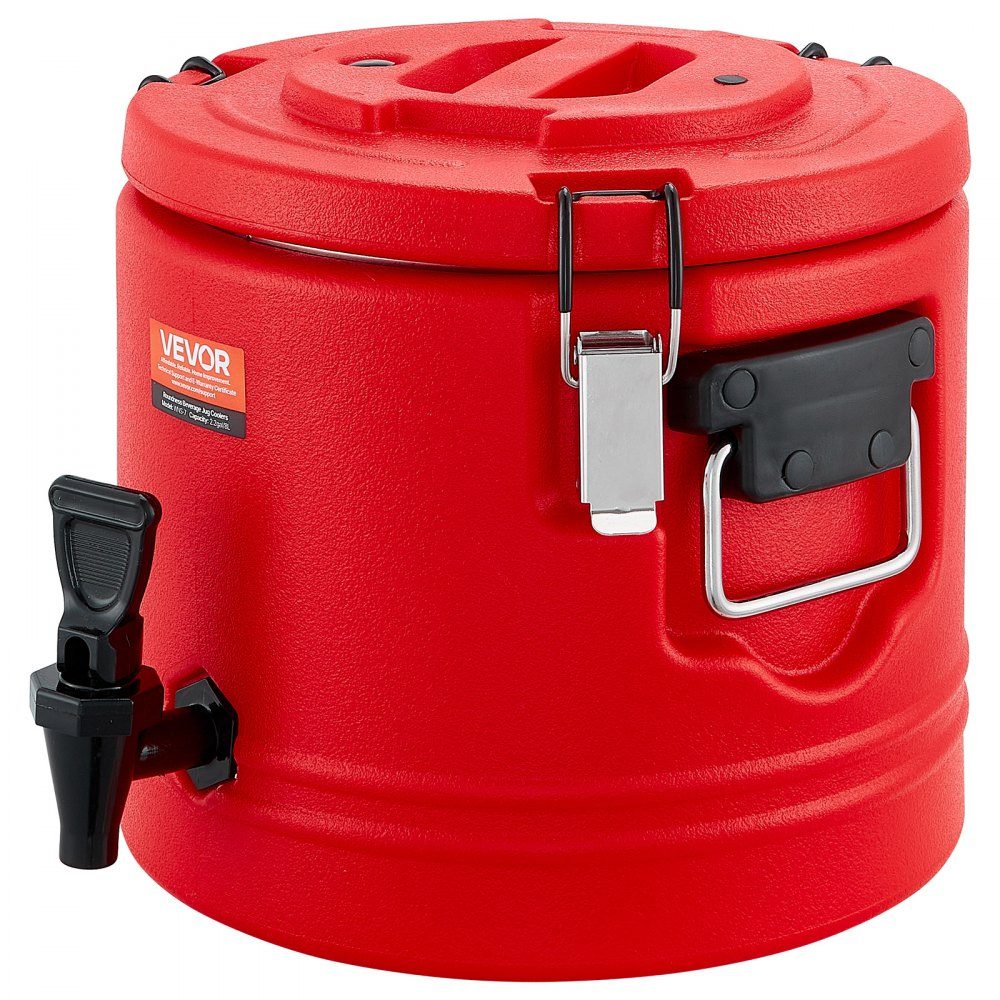 Insulated Drinks Dispenser 8L Thermal Hot Cold Drinks Dispenser with Tap Food Grade Cooling Jug with 304-Edelstahl-Innenraum for Tea Coffee Restaurant