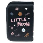 Etui met accessoires Klein wit katje