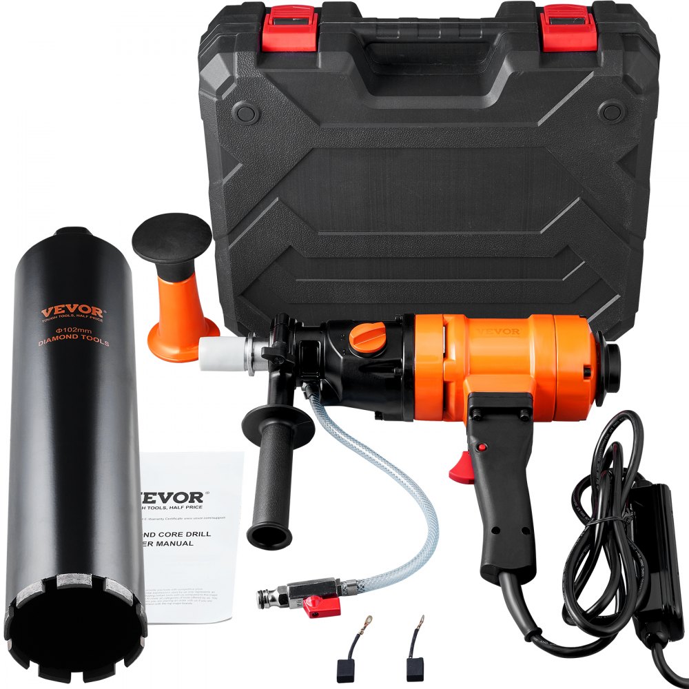 Système de forage au diamant Carottier diamant 1 500 W Carotteuse 1 100/2 400 tr/min Foret humide, foret magnétique 8-10,2 cm adapté au perçage du béton armé, du marbre, etc. Système de forage au diamant Carottier diamant 1 500 W Carotteuse 1 100/2 400 tr/min Foret humide, foret magnétique 8-10,2 cm adapté au perçage du béton armé, du marbre, etc.