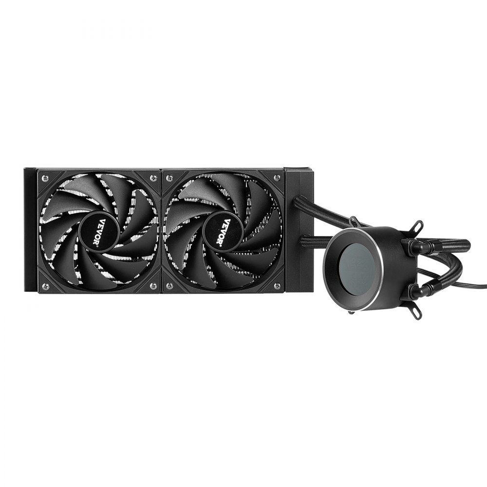Flüssigkeitskühler AIO CPU-Wasserkühler, 120 mm PWN-Lüfter, 1,8-Zoll-Display, max. 2200 U/min, CPU-Kühler, Lüfter, PC-Wasserkühlung für Intel 115X/1366/2011/1700/1200 AMD AM4/AM5