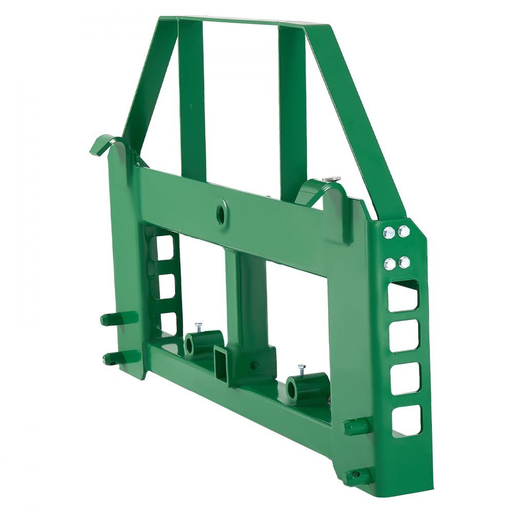 Skid Steer Loader 1814kg 1270 x 150 x 752mm Pallet Fork Frame Mounts with 50.8mm Hitch and Spear Sleeves Fits John Deere Quick Attach Loader Frames Only – Part No. HT-23026