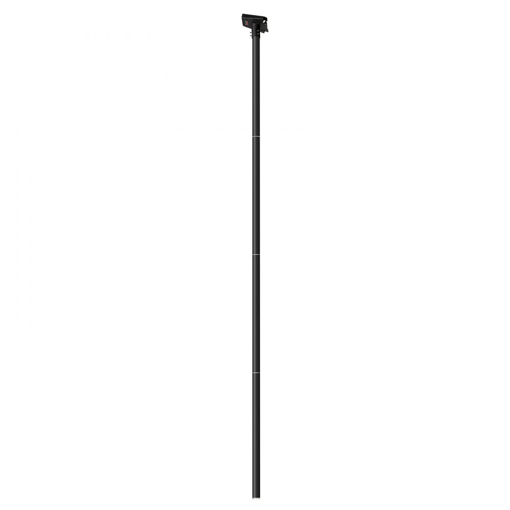 Starlink Gen 3 RV Ladder Mount 2450 x 142 x 185mm 360° Adjustable Angle Bracket with Mounting Accessory Kit Extra Long Steel Ladder Adapter Compatible with Gen 3 and V3 Black