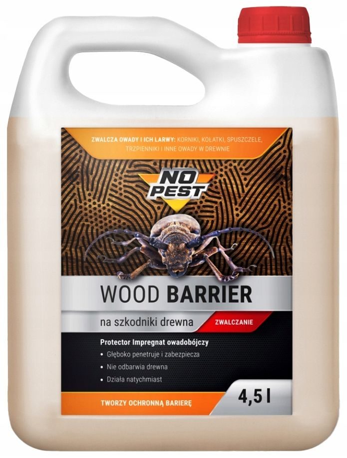 Wood Barrier Permethrin 4,5 L – Holzschutzmittel gegen Holzwürmer und Bockkäfer