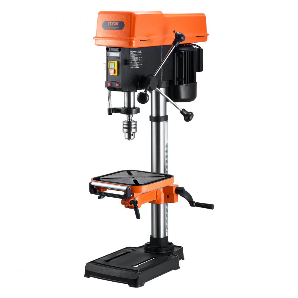 304,8 mm Tischbohrmaschine, 750 W, 340–2200 U/min, Säulenbohrmaschine mit variabler Geschwindigkeit und 0–45° neigbarem Arbeitstisch, LED-Röntgenpositionierung für Holz und Metall 304,8 mm Tischbohrmaschine, 750 W, 340–2200 U/min, Säulenbohrmaschine mit variabler Geschwindigkeit und 0–45° neigbarem Arbeitstisch, LED-Röntgenpositionierung für Holz und Metall