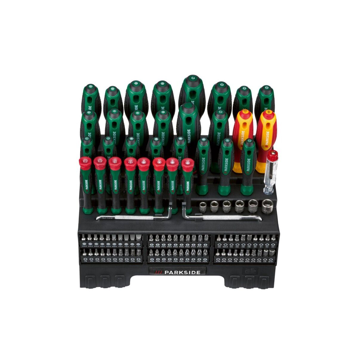 PARKSIDE® screwdriver and bit set, 101 pieces