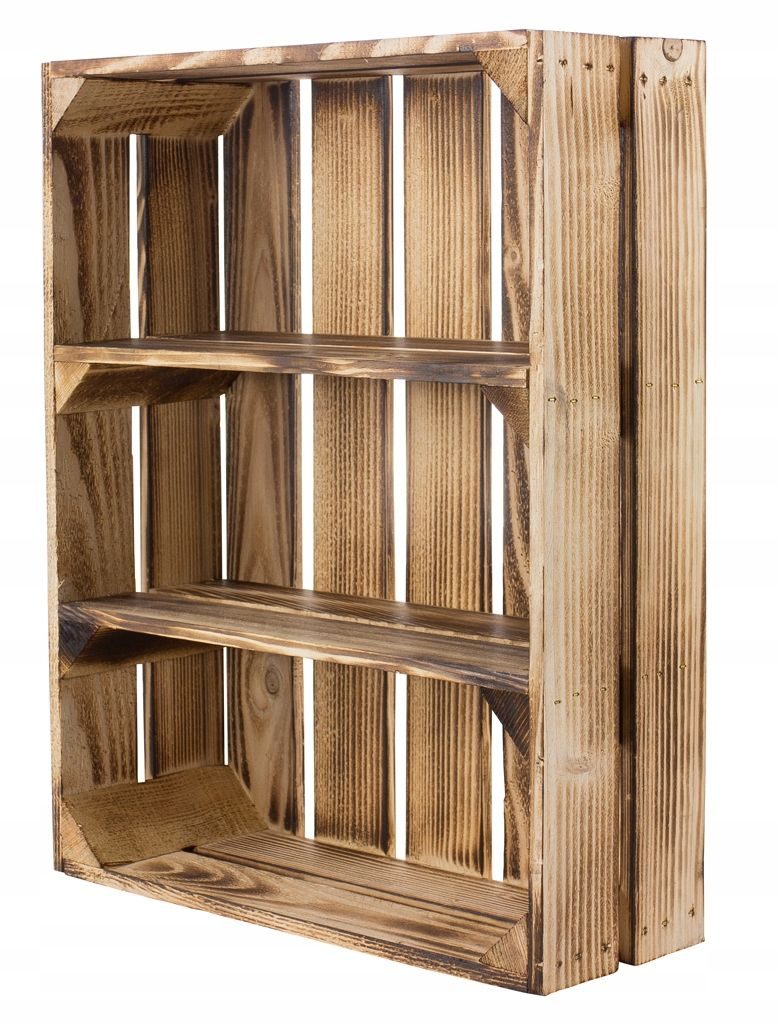 HOLZKASTEN gefeuert REGALSCHRANK 50x40x16