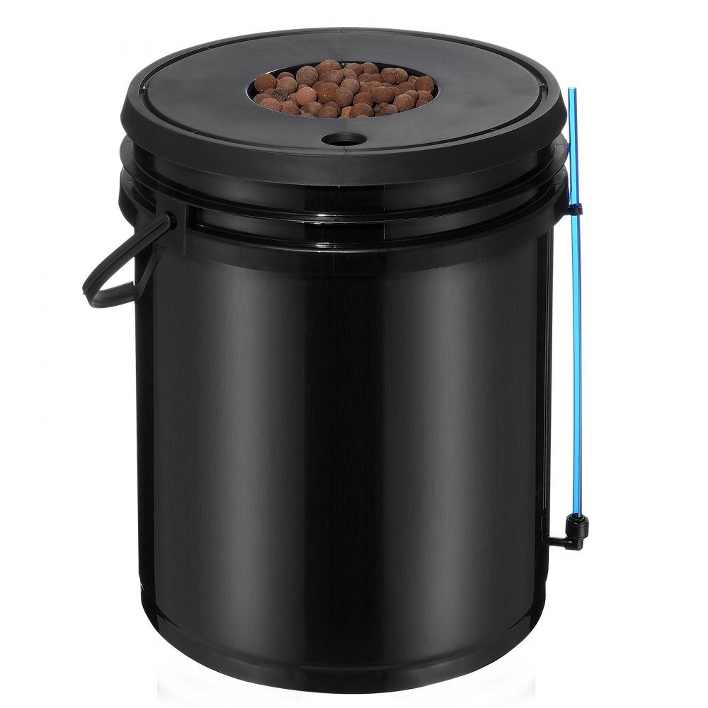 DWC Hydroponics Grow System, Hydroponic Growing System, Deep Water Culture 5-Gallon 8 Bucket, DWC System with Air Pump, Air Stones and Water Level Indicator for Leafy Vegetables