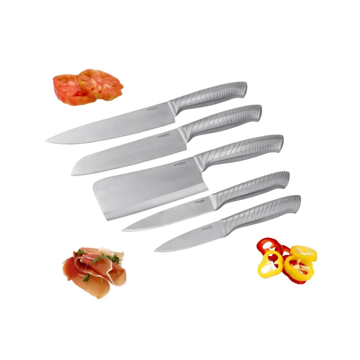 Zestaw noży ze stali nierdzewnej SILVERCREST® Zestaw noży ze stali nierdzewnej SILVERCREST®