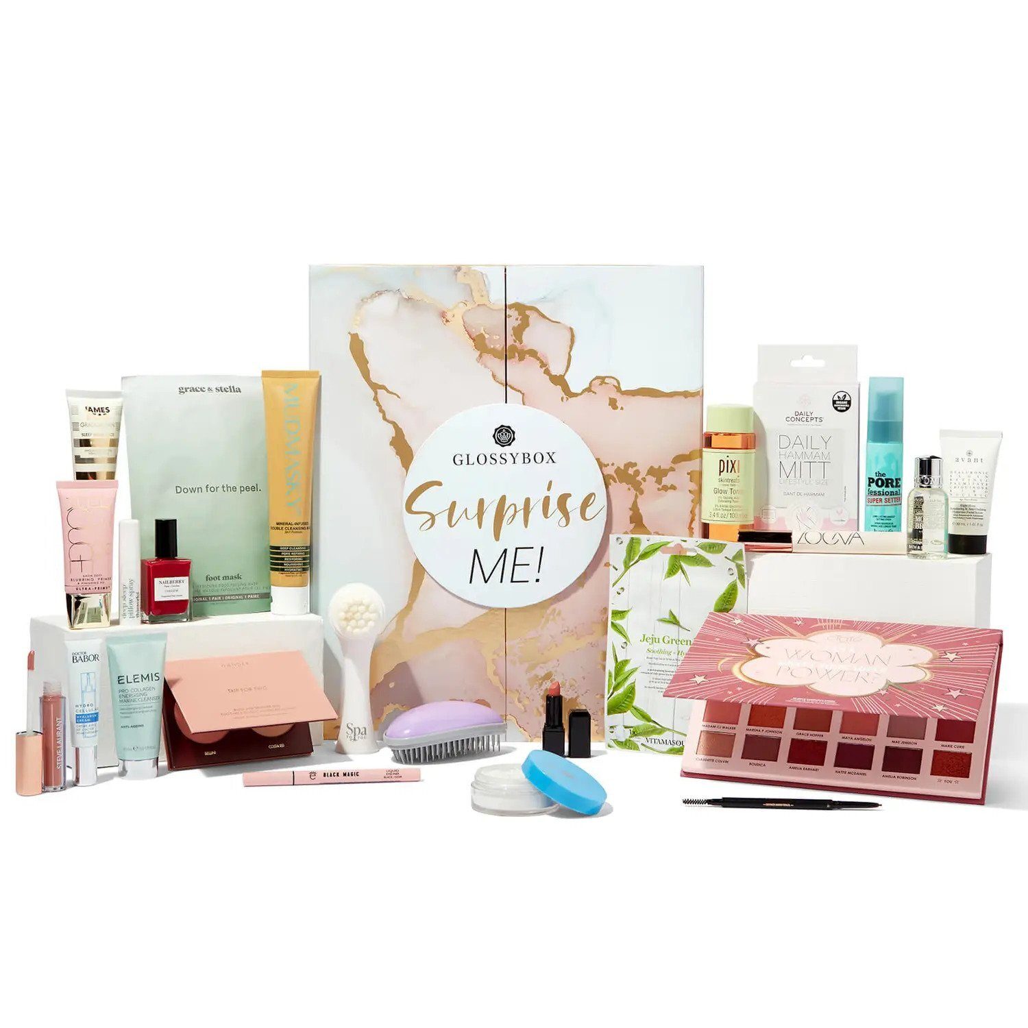 Glossybox 2021 Beauty, women's cosmetics calendar 24 gifts worth €550