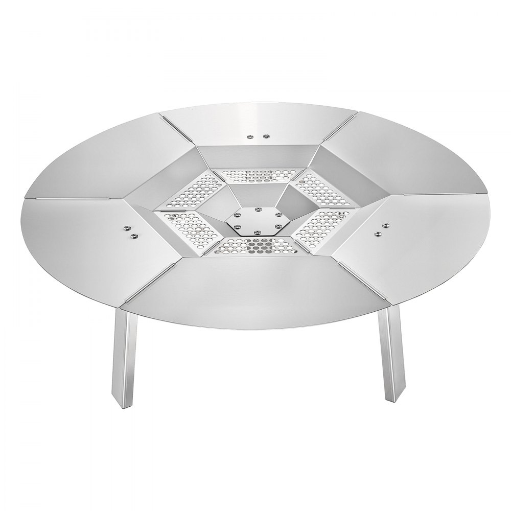 Diffuseur de chaleur pour bol à feu φ 635 x 254 mm Protecteur thermique rond pour foyer à bois Diffuseur de chaleur en acier inoxydable 304 Couvercle de brûleur amovible Accessoires de camping Diffuseur de chaleur pour bol à feu φ 635 x 254 mm Protecteur thermique rond pour foyer à bois Diffuseur de chaleur en acier inoxydable 304 Couvercle de brûleur amovible Accessoires de camping