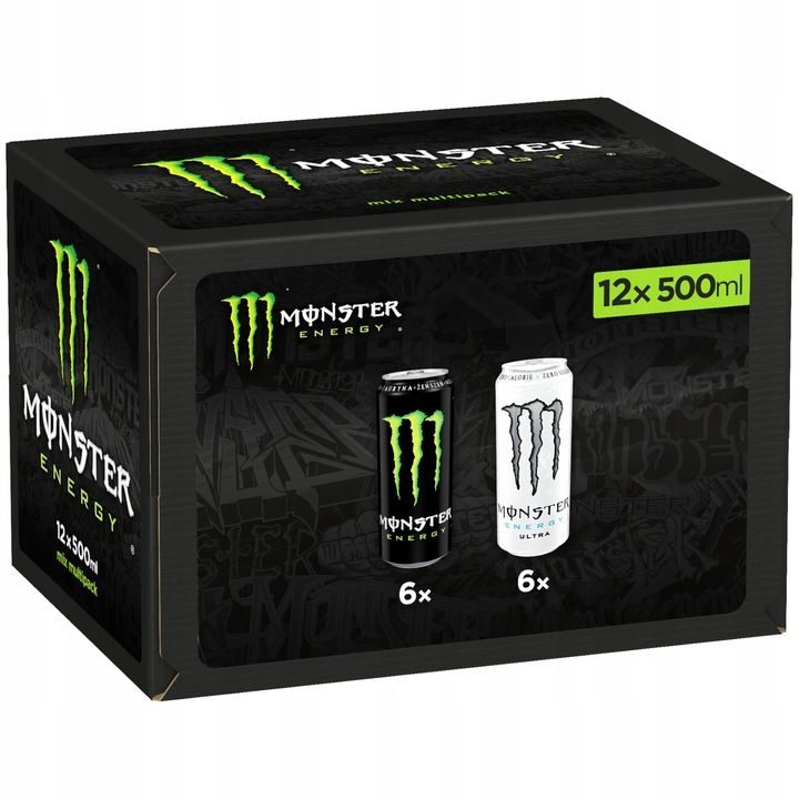 Monster Energy Zero Mix – Energetisches Getränk, 500 ml (12er-Packung)