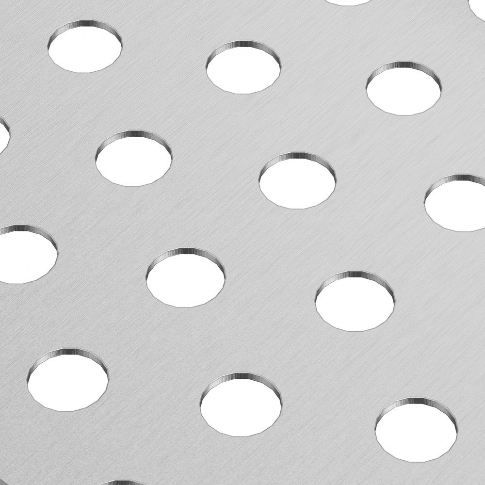 Protection de gouttière 152 mm de largeur Filtre à feuilles en aluminium Couvercle de gouttière fait maison 26 pièces 264 cm de longueur totale 4 mm de diamètre de trou et 0,5 mm d'épaisseur Garde de gouttière Raptor