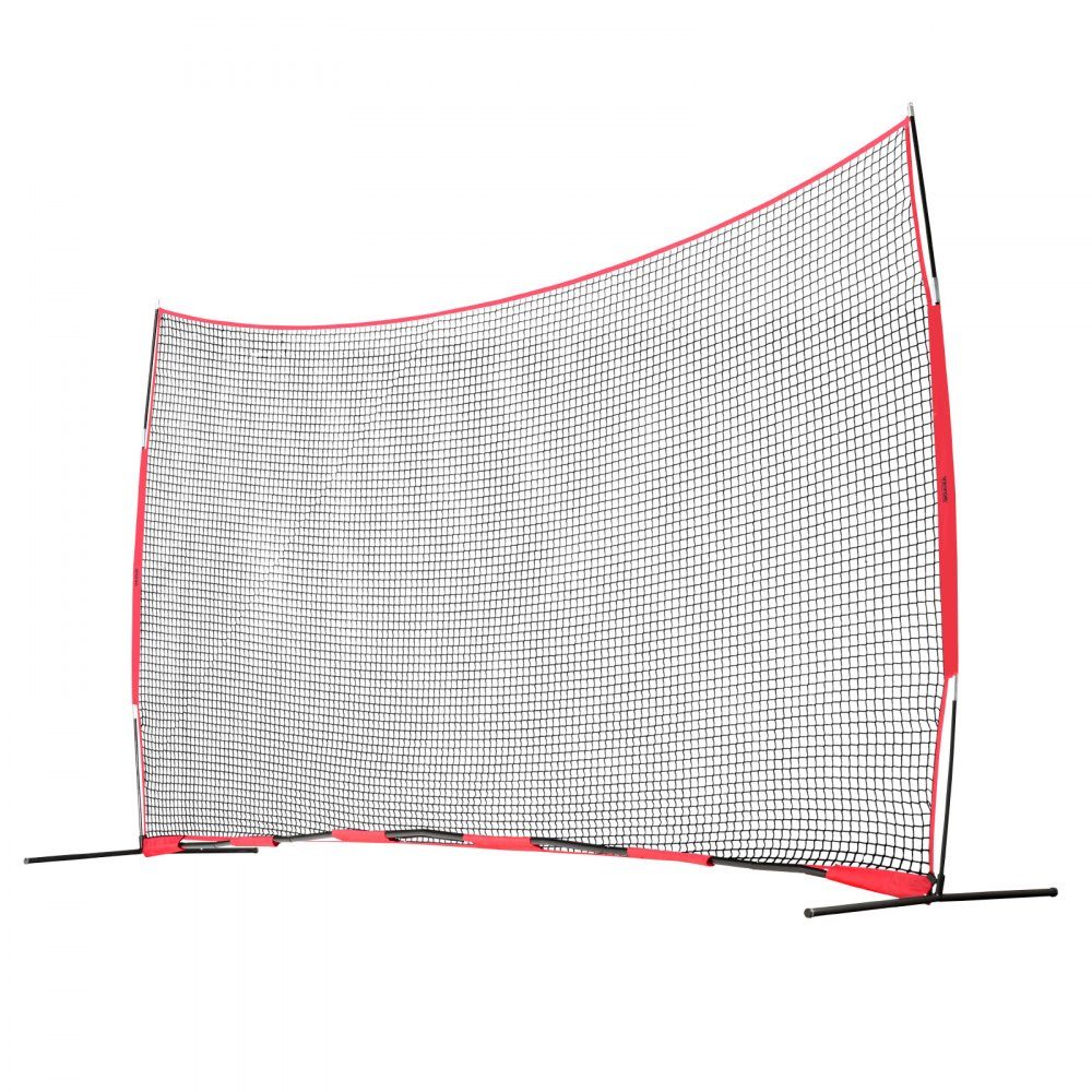 Backstop-Netz, 620 x 140 cm, Ballsport-Absperrnetz, Übungsausrüstung mit Tragetasche, Schutzschirm für Baseball, Softball, Lacrosse, Fußball- und Hockey-Training, Garten