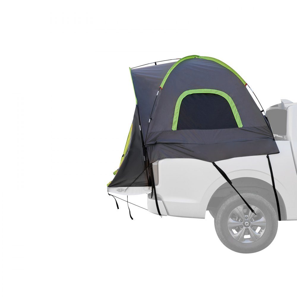 Truck Tent, Camping Tent, Pickup Tent for 1524-1585mm Truck Bed, Waterproof Truck Tent with Double Layer Windows and Storage Bag, Suitable for 2 to 3 People