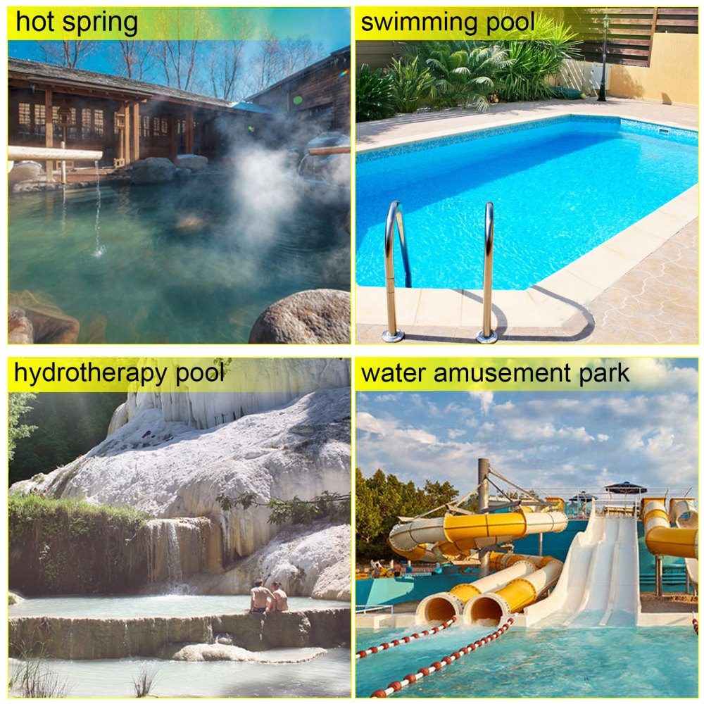 Swimming pool pump 750 W 1 HP pool pumps max. flow 19200 L/H filter pump speed 3450 rpm circulation pump max. temperature 50° C water pump pool ideal for swimming pools thermal baths SPA