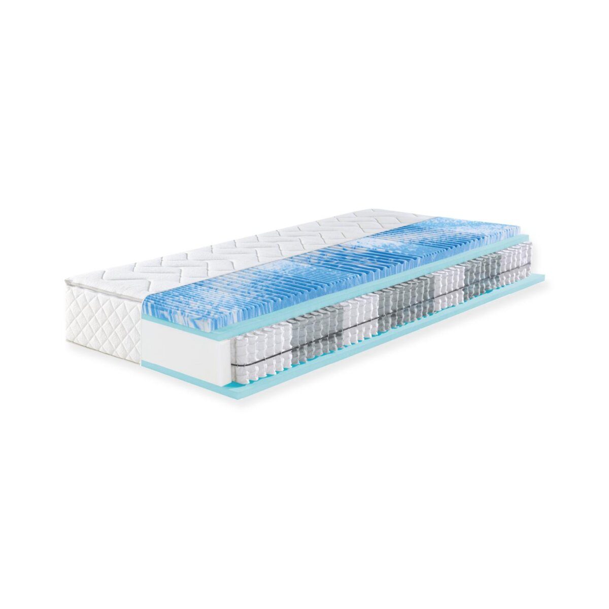 f.a.n. 7-Zonen-Taschenfederkern-Matratze »Sweet Dream XXL«, mit Gelschaum-Topper (H3, 80 X 200 CM)