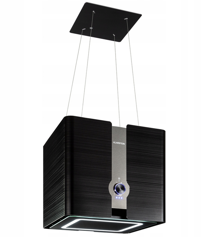 Wolnostojący okap Futurelight Smart, okap wyspowy, wyspa kuchenna, WiFi, sterowanie SmartHome
