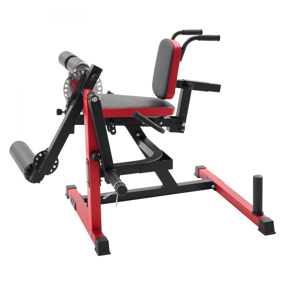 Leg Extension and Curl Machine, Seated Leg Twist Extension for Thighs, Adjustable Device for Special Lower Body Exercises, Home Gym Training Bench, 250kg Load Capacity