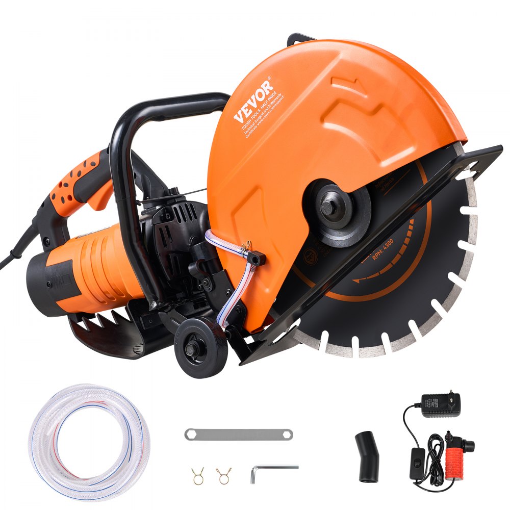 Elektryczna piła do betonu Piła tarczowa o dużej wytrzymałości 356 mm Głębokość cięcia 2800 W 127 mm Piła tarczowa do pracy na mokro/na sucho z rurą wodną Brzeszczot do kamienia i cegły z pompą wodną Elektryczna piła do betonu Piła tarczowa o dużej wytrzymałości 356 mm Głębokość cięcia 2800 W 127 mm Piła tarczowa do pracy na mokro/na sucho z rurą wodną Brzeszczot do kamienia i cegły z pompą wodną
