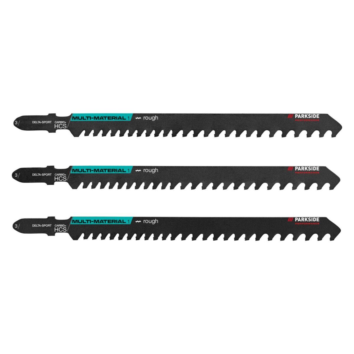 PARKSIDE PERFORMANCE® decoupeerzaagbladenset »PPSTZ 3 A1«, 3-delig (multimateriaal 3-delig)